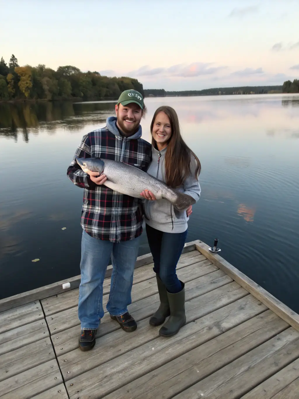 A picturesque scene of a family enjoying a day of fishing at a designated fishing spot, promoting the association's efforts to provide accessible recreational opportunities.